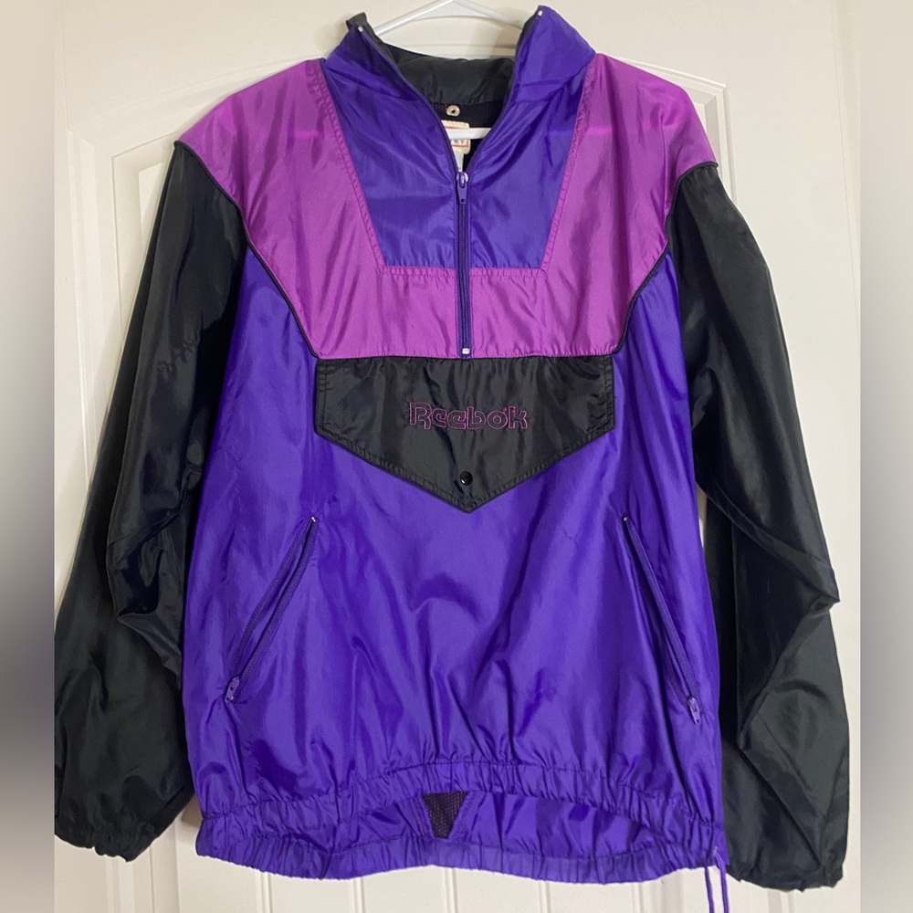 Vintage Reebok zip-up in purple